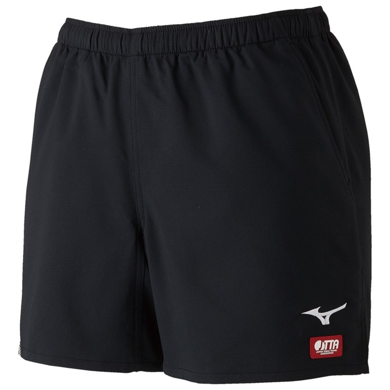 MIZUNO ミズノ ゲームパンツ(卓球) ブラック×ホワイト 卓球 ウエア ゲームパンツ／スカート