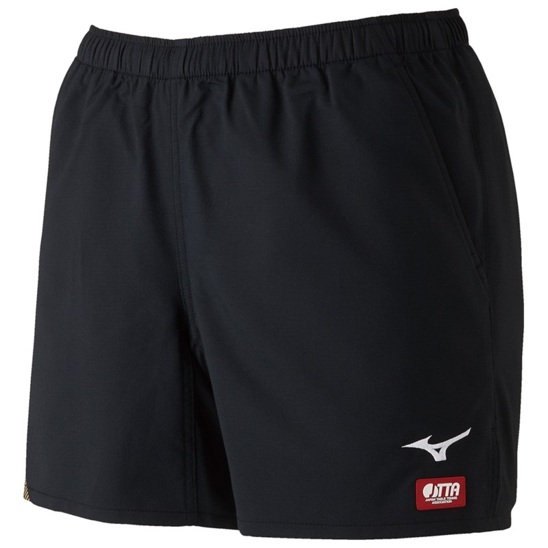 MIZUNO ミズノ ゲームパンツ(卓球) ブラック×ゴールド 卓球 ウエア ゲームパンツ／スカート