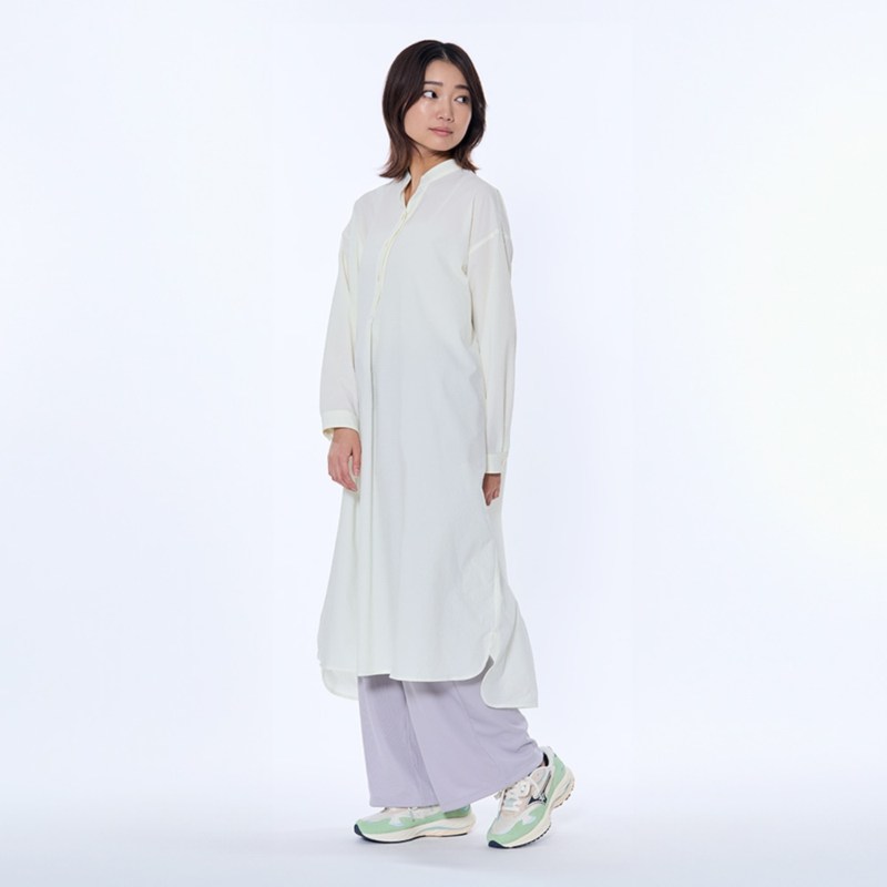 MIZUNO ミズノ ストレッチサッカーシャツワンピース マシュマロホワイト ウォーキング