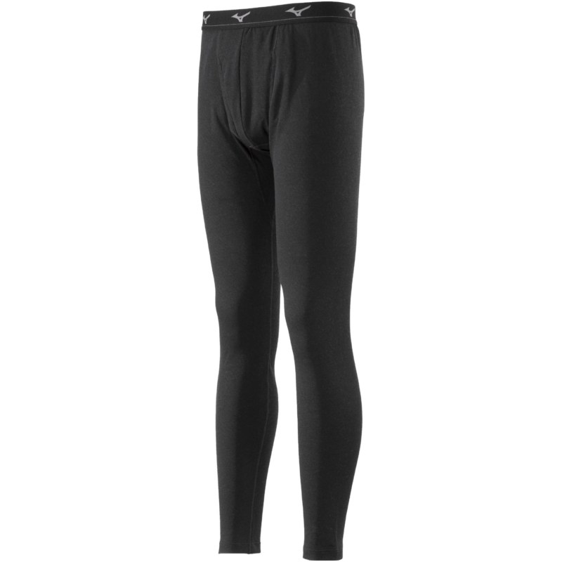 MIZUNO ミズノ 【吸湿発熱】ブレスサーモアンダーウエアEXプラスタイツ(前開き) ブラック アンダーウエア ブレスサーモアンダーウエア（薄手）