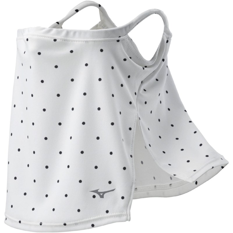 MIZUNO ミズノ 【遮熱素材】ソーラーカットフェイスガード ホワイト フェイスカバー フェイスガード