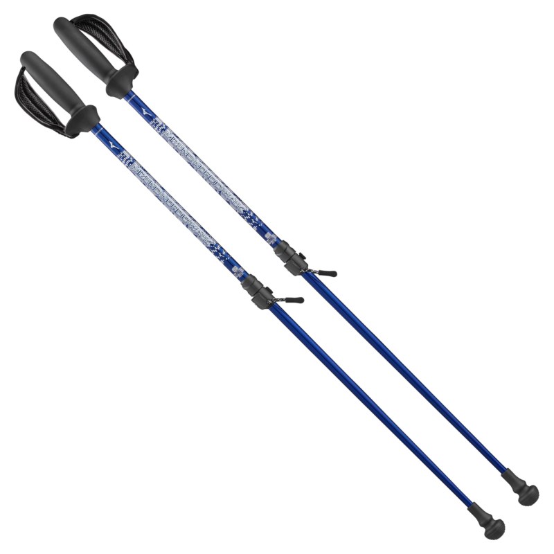 MIZUNO ミズノ ウォーキング用ポール ソフトホールドStd(ロングタイプ／2本一組） ネイビー ウォーキング ウォーキングポール