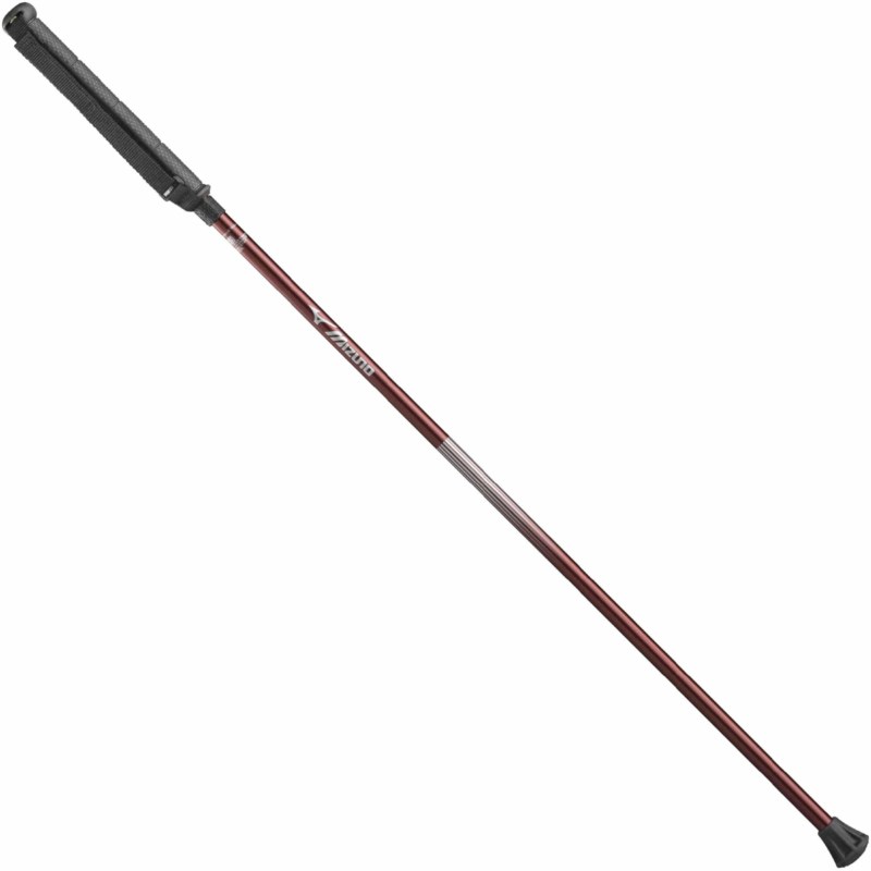 MIZUNO ミズノ マイティポール(ショートタイプ／2本1組） ワインレッド ウォーキング ウォーキングポール