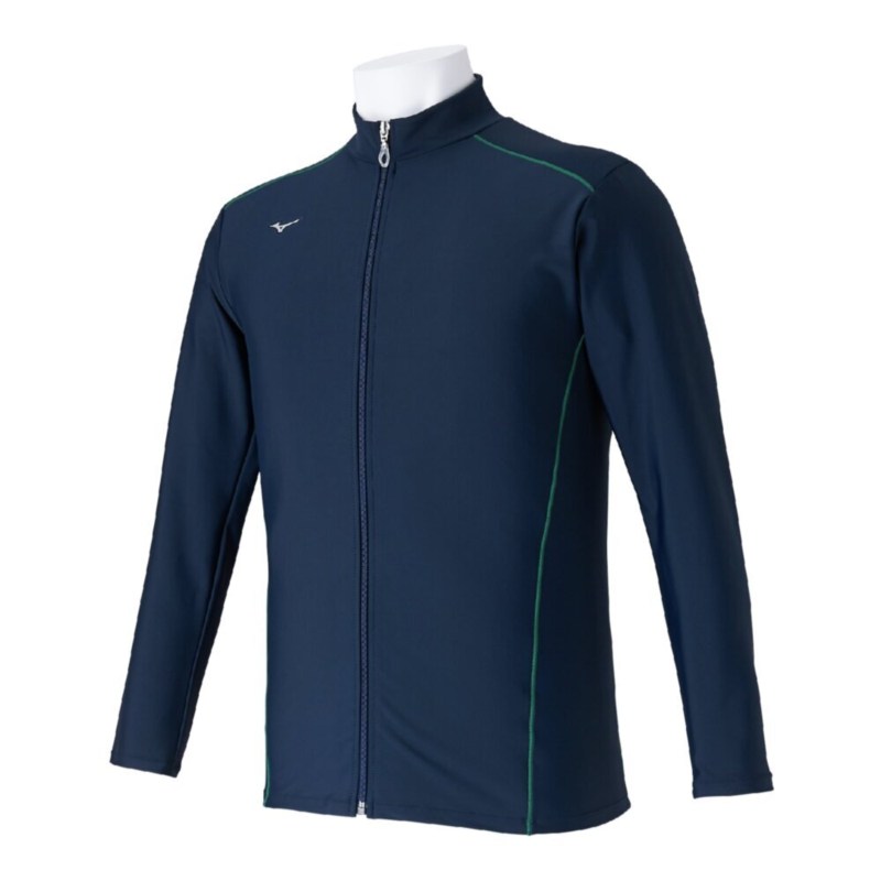 MIZUNO ミズノ ラッシュガード ネイビー×グリーン スイム 水泳 水着