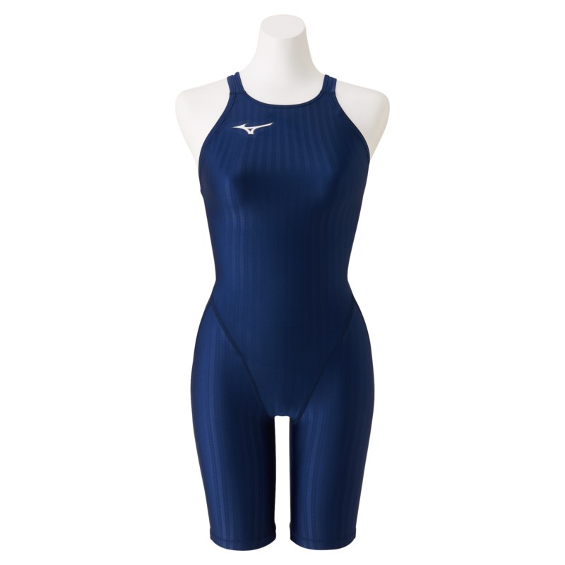 MIZUNO ミズノ 競泳用ハーフスーツ(レースオープンバック) ネイビー スイム 水泳 競泳水着 STREAM ACE
