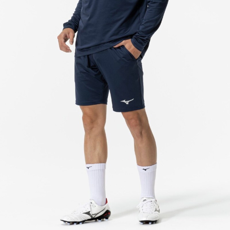 MIZUNO ミズノ ソリッドニットハーフパンツ ドレスネイビー サッカー フットボール ウエア