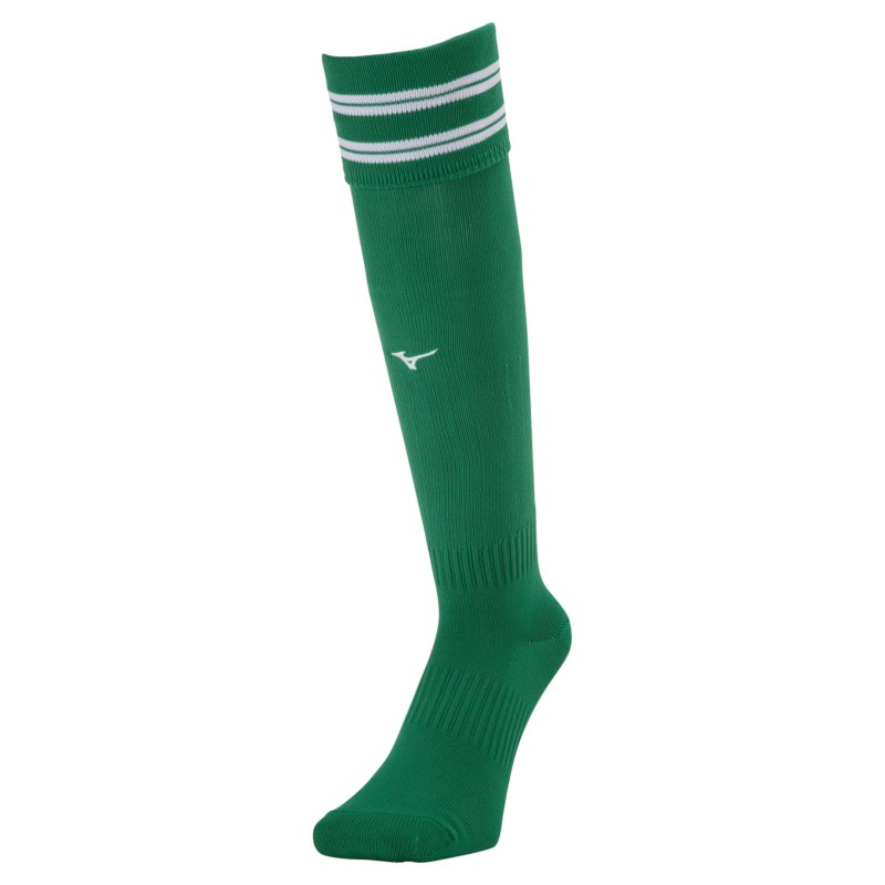 MIZUNO - MIZUNO ミズノ ラインソックス S.グリーン サッカー／フットボール ストッキング 靴下