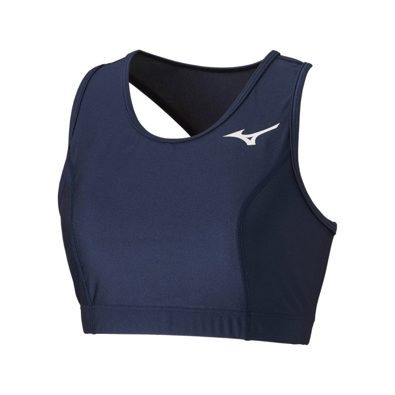 MIZUNO ミズノ 2WAYレーシングトップ(陸上競技) ネイビー 陸上競技 ウエア
