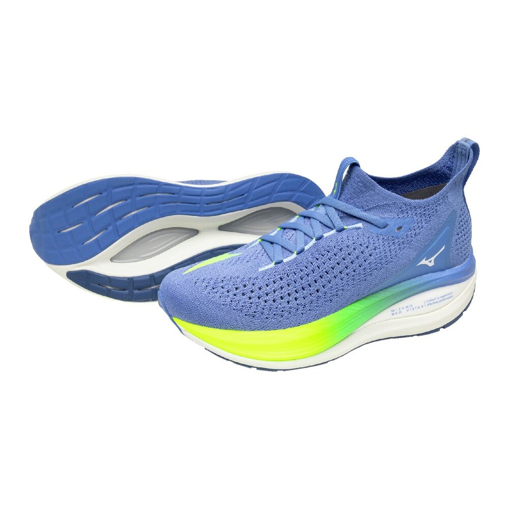 MIZUNO ミズノ MIZUNO NEO VISTA2 ブルー×ホワイト×イエロー ランニングシューズ WAVE NEOコレクション X10 エックステン ジョギング 靴 くつ MIZUNONEOVISTA2 ミズノネオビスタ2