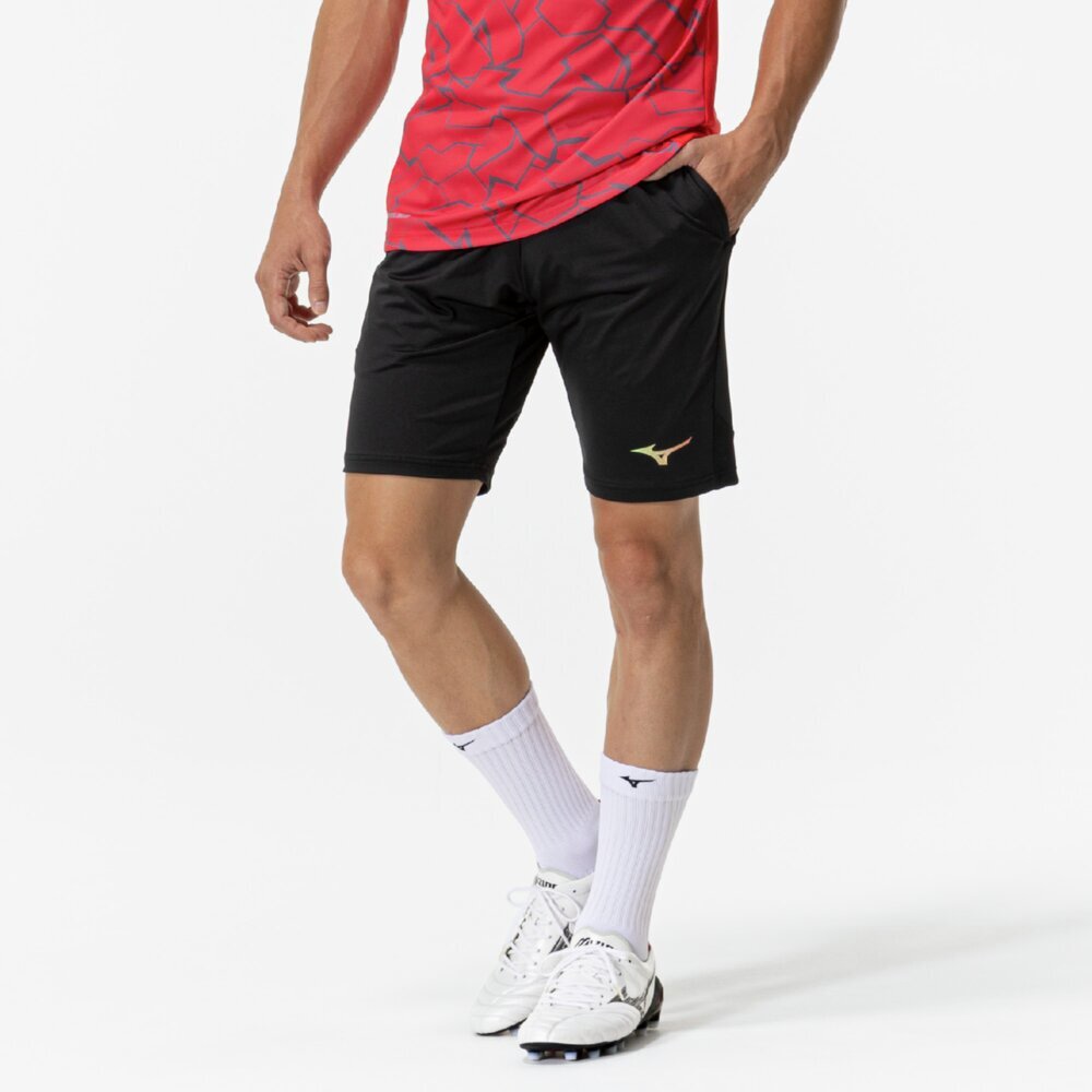 MIZUNO ミズノ トレーニングハーフパンツ ブラック サッカー フットボールウエア ウォームアップスーツ フットボールウエア