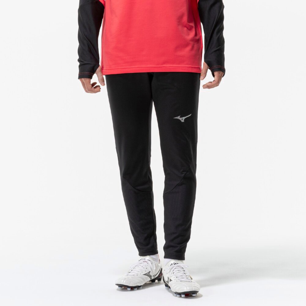 MIZUNO ミズノ ストレッチフリースパンツ ブラック サッカー フットボールウエア ...