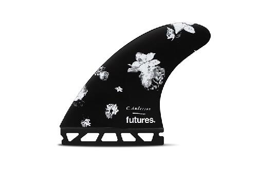 FUTURES フューチャーフィン TRI FIN BLACK/STIX 4.0 V2 ANDO LARGE BLACK フィン サーフィン
