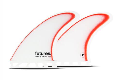 FUTURES フューチャーフィン TRI FIN FIBER GLASS ETHAN EWING LARGE WHITE/RED フィン サーフィン