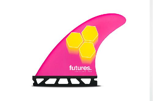 FUTURES フューチャーフィン TRI FIN RTM HEX 2.0 FAM3 PINK/YEL フィン サーフィン
