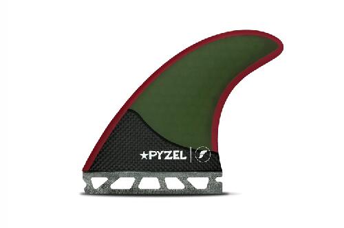 樂天商城 - FUTURES フューチャーフィン TRI FIN HEX/CARBON PYZEL 2.0 MEDIUM GRN/RED フィン サーフィン