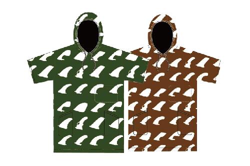 乐天商城 - DECANT デキャント ポンチョ DECANT NEW MICRO PONCHO(FINS) ARMY サーフィン サーフアクセサリー