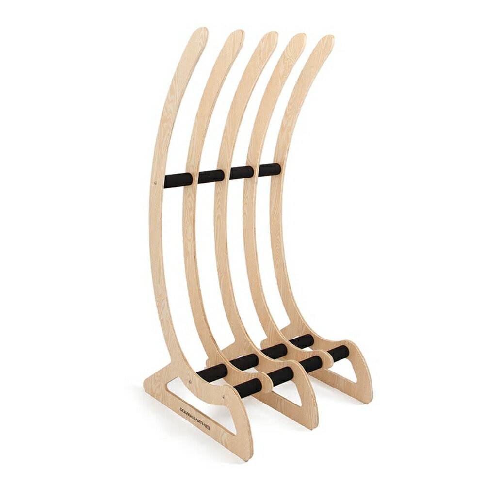 Rakuten - O&E TIMBER FREE STANDING RAX 4 BOARD OCEAN&EARTH サーフボードラック サーフィン