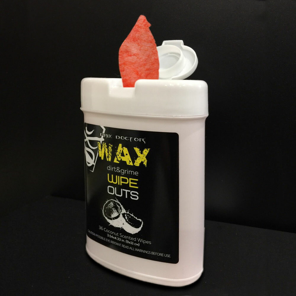 PHIX DOCTOR WAX WIPEOUTS 36 SHEETS ワックスリムーバーシート PHIX DOCTOR メンテナンス/リペア サーフィン