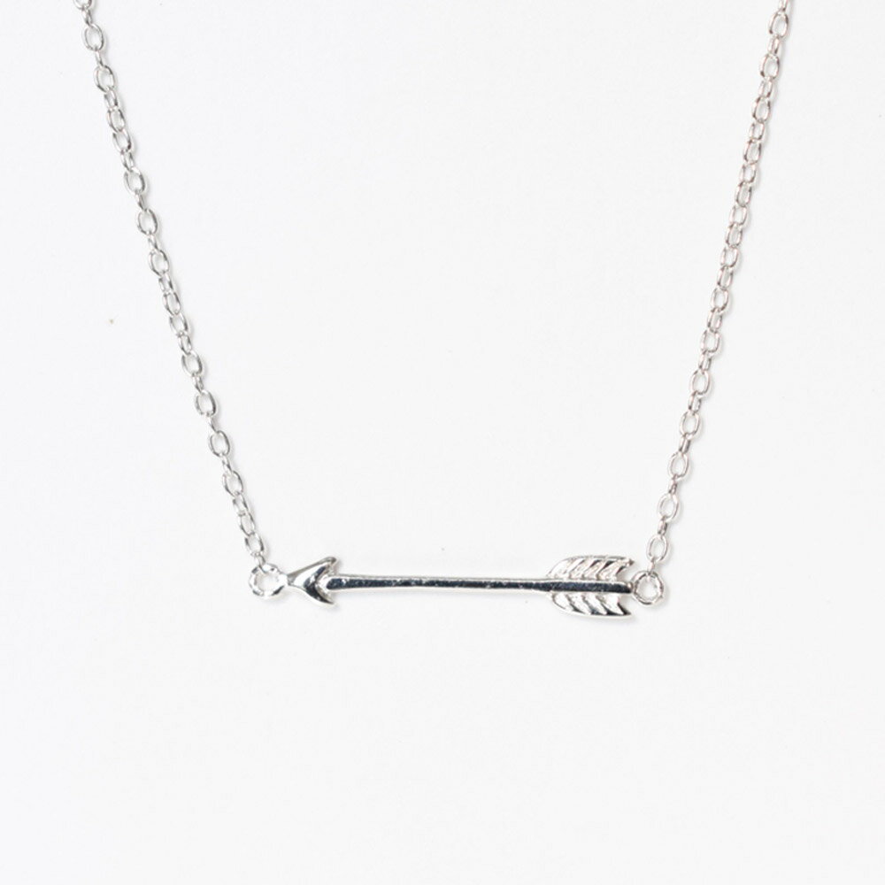 乐天商城 - SG8631 Cute Arrow Neckless Silver サーフィン アクセサリー