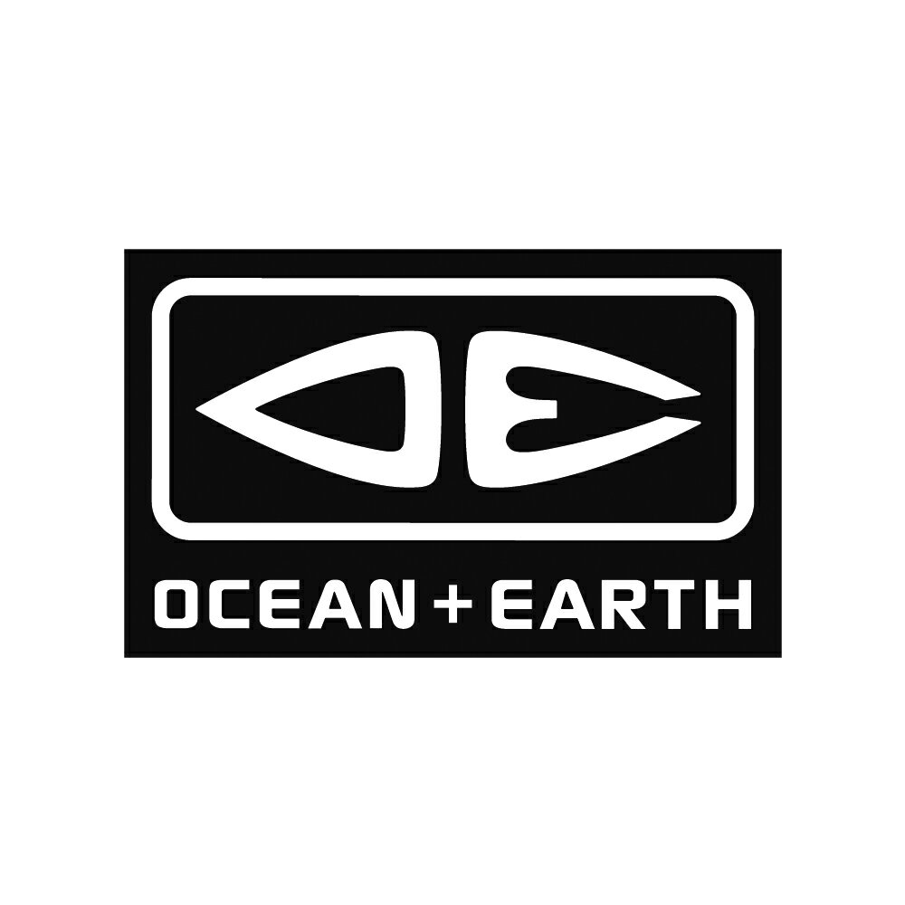 Rakuten - O&E STICKER BLACK ステッカー ブラック サーフィン OCEAN&EARTH