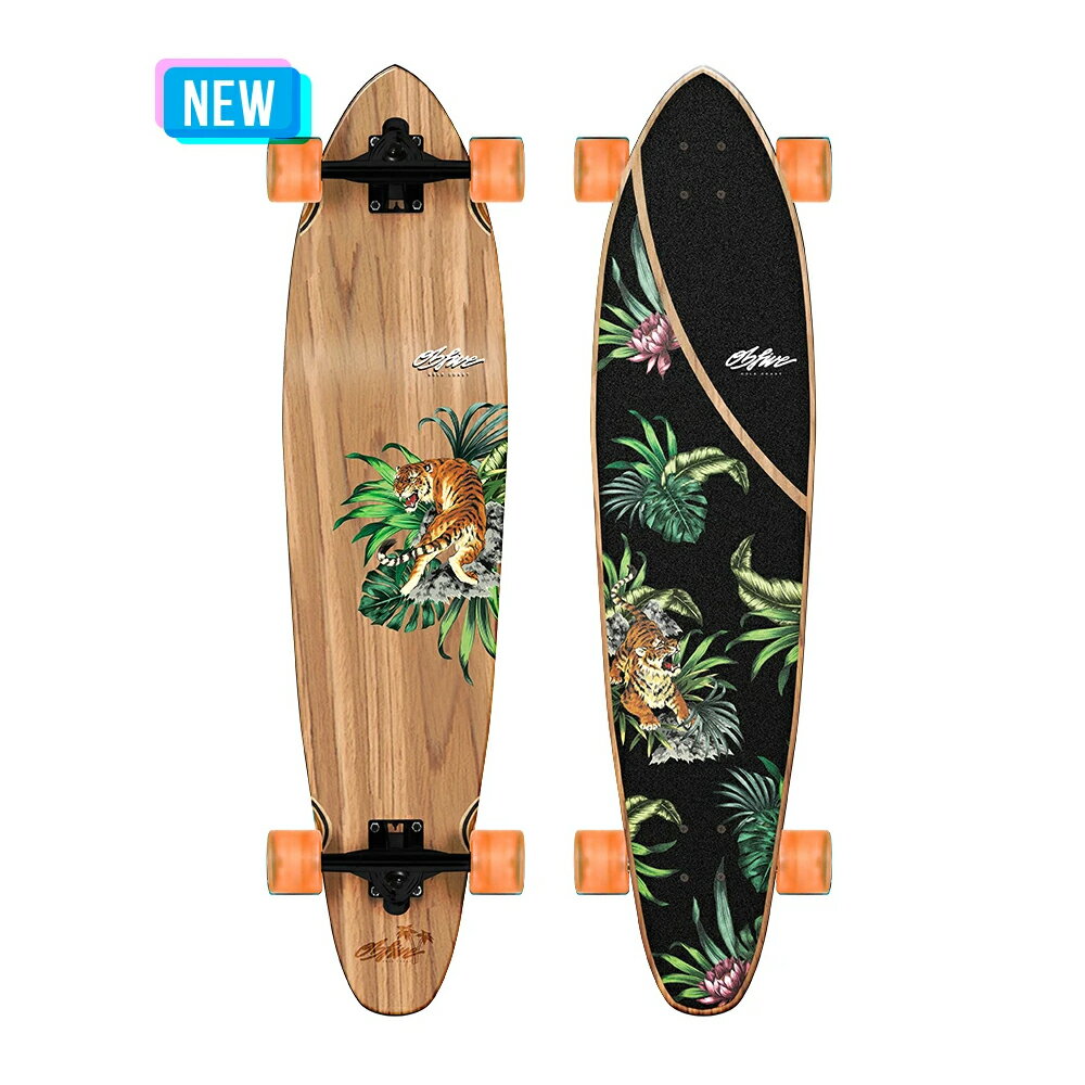 OBFIVE PSYCHED TIGER LONGBOARDS 38 OB FIVE スケートボード サーフィン
