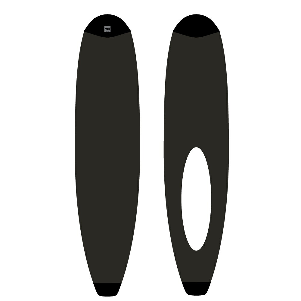 TLS KNIT CASE 8.6ft EASY STYLE SOLID BLACK Easy Style TLS TOOLS Board Case Knit Case Surfing