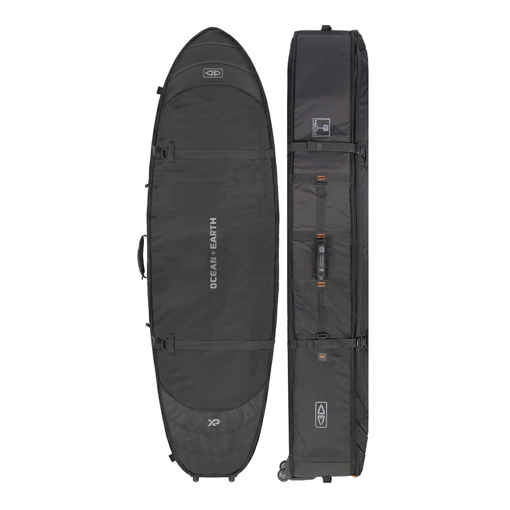 O&E HYPA FISH/SHORT TRAVEL COVER WHEEL 6.8ft 5 BOARDS OCEAN&EARTH ボードケース サーフィン