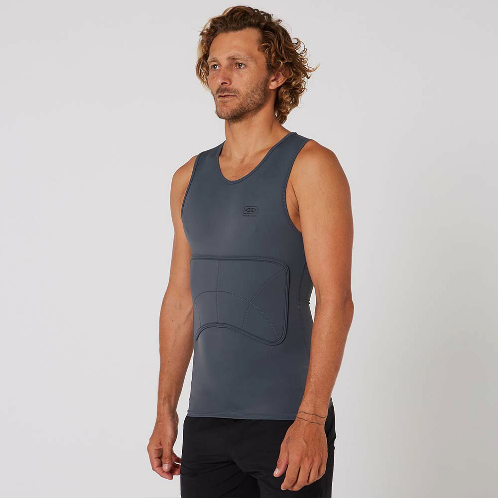 即納 OCEAN&EARTH オーシャンアンドアース RIB GUARD PADDED VEST CHACOAL リブガ...