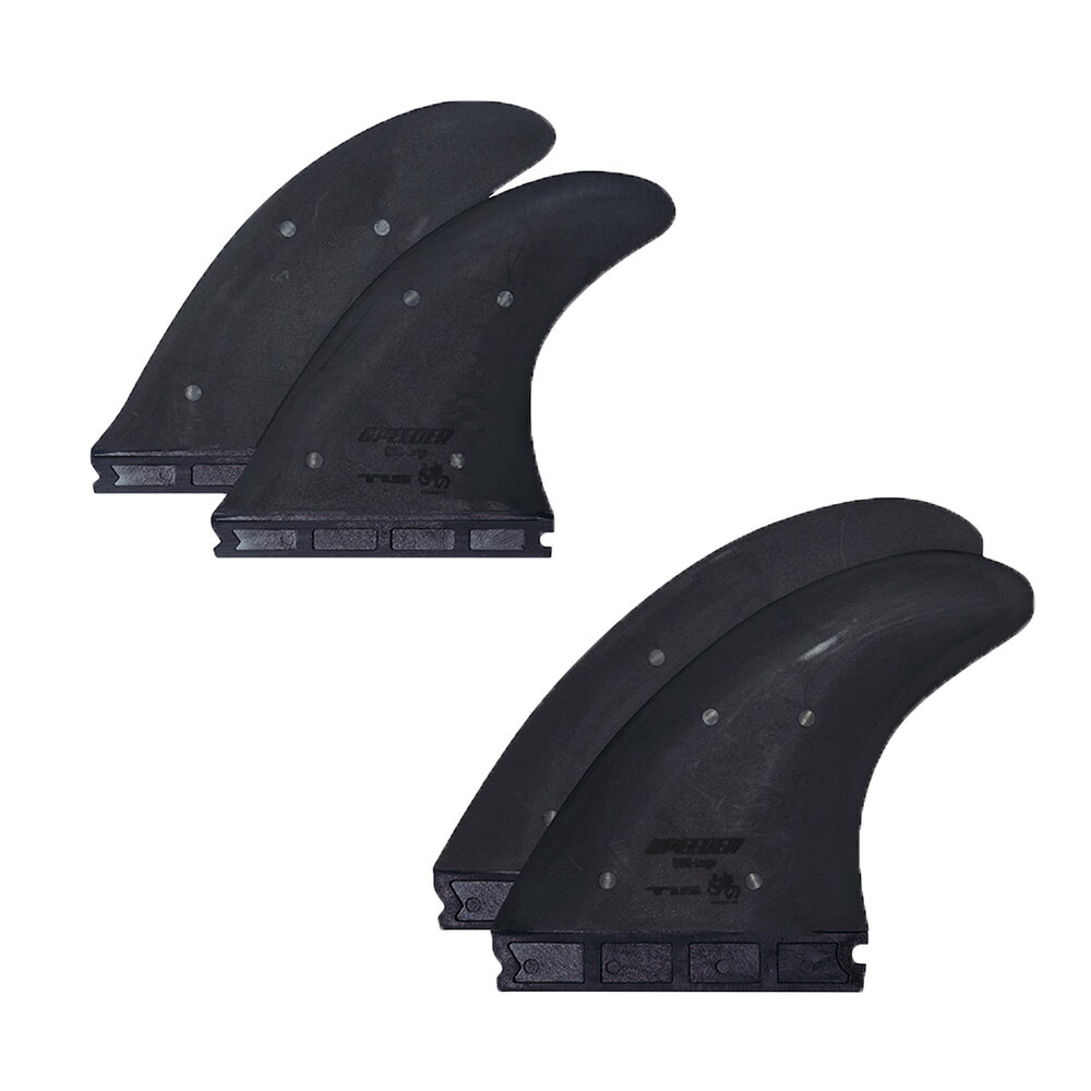 TOOLS ツールス SPEEDER FIN QUAD LARGE SET FUTURE対応 4枚セット クアッドフィン スプリング内蔵 リサイクルカーボン フィン TLS サーフィン