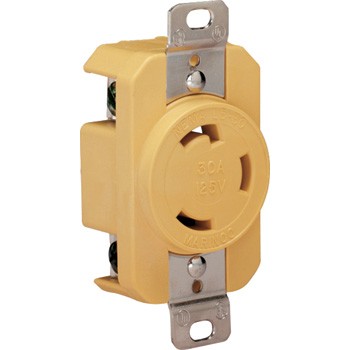 Rakuten - MARINCO 陸側コンセント 305CCR 30A,125V ボート用品 電装品