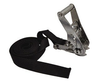 TIGHT JAPAN タイトジャパン ノーフックラチェットタイダウン ステンレス ブラック トレーラー用品