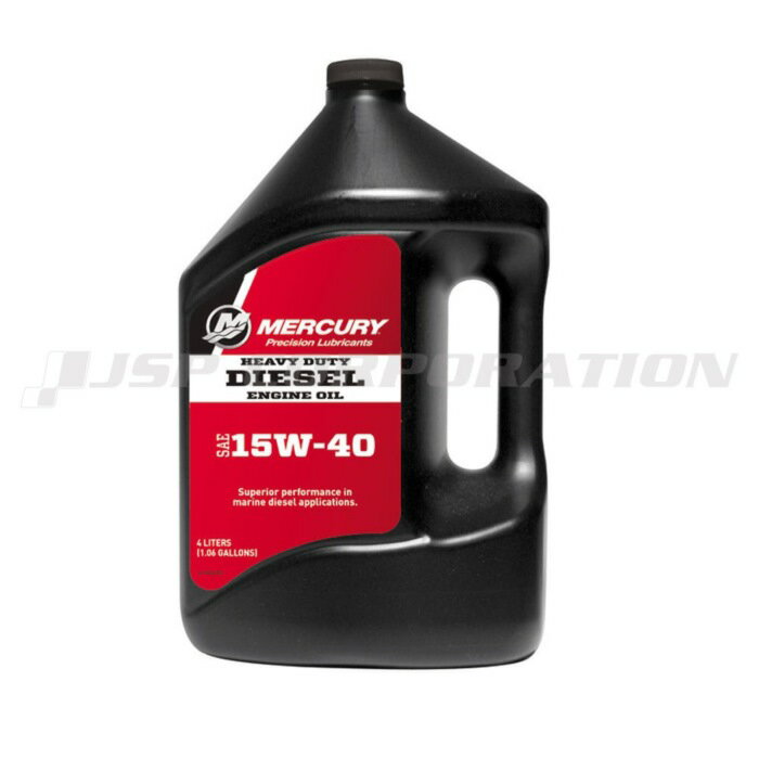QUICK SILVER (MERCURY) 4ストローク マークルーザー用 ディーゼルエンジンオイル 1本 15W-40 4L メンテナンス用品 オイル
