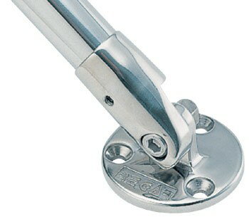 REGAR リガー パイプシングルアウトサイド＆ベースセット 7036＆7185 25直径 ボート用品 パイプ・レール製品 外装品