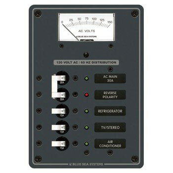 ACサーキットブレーカー付 スイッチパネル 3P 8043 ボート用品 電装品