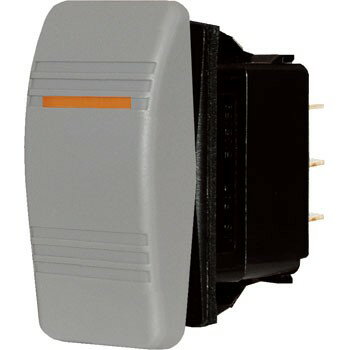 防水ロッカースイッチ グレー ON-ON DC12V 24V ボート用品 電装品