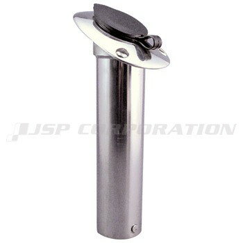 ■サイズ：全長 約250mm×パイプ外径50mm(ゴム内径41mm)■ステンレス製●竿受けの最下部に、ロッドを固定するためのバー(横棒)が付いています。●ボート(船)用ロッドホルダーの関連アイテムです。