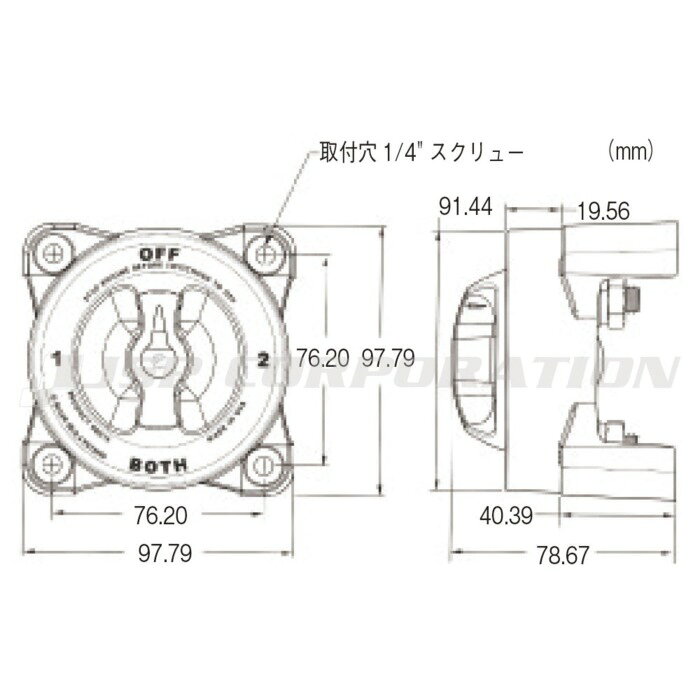 BLUE SEA SYSTEMS HD4ポジション 3002 ボート用品 電装品