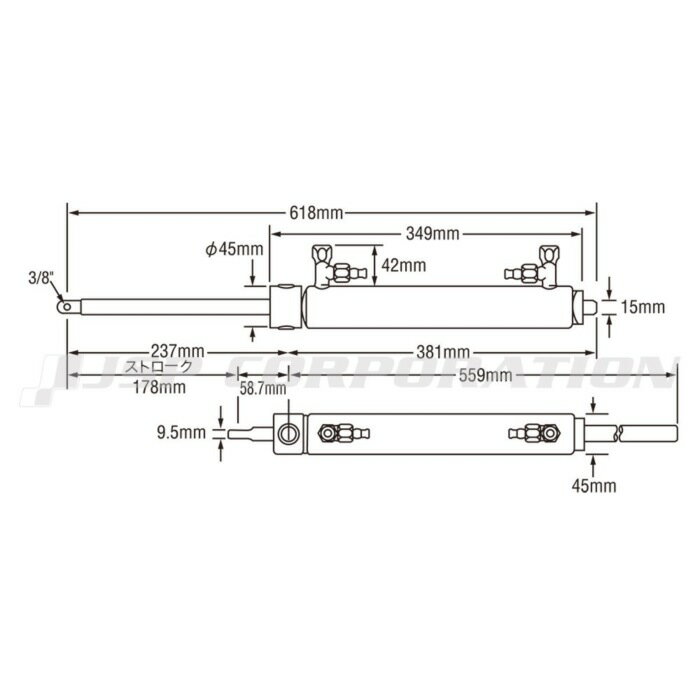 樂天商城 - SEASTAR(シースター) スターンドライブ用シリンダー HC5326-3(BA150-7EM) 操舵装置 ボート用品