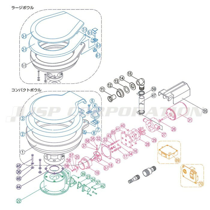 TMC ティーエムシー テンダリー仕様便座＆フタ ラージ ボート用品 船内装備 マリントイレ
