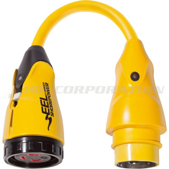 MARINCO EELスタイル ピッグテールアダプター P504-30 50A 125V 250V雄→30A雌 ボー...