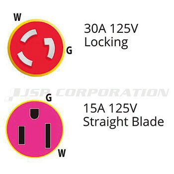 MRINCO MARINCOピッグテールアダプター 105SPP 30A雄→15A雌 電源・配線 陸電 変換...
