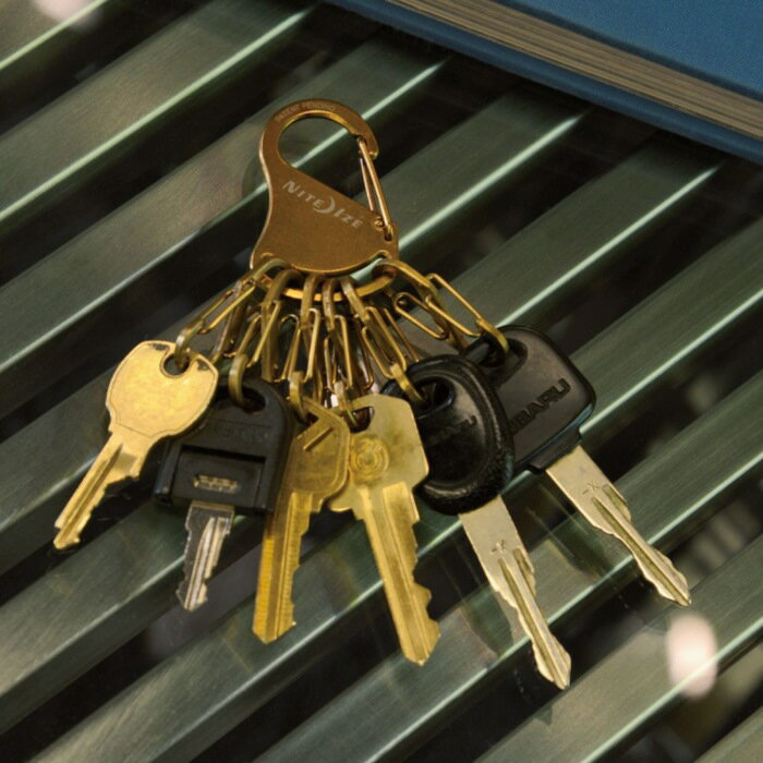 NITEIZE キーラック スチールブラス NIO3476 ボート・セーリング用品