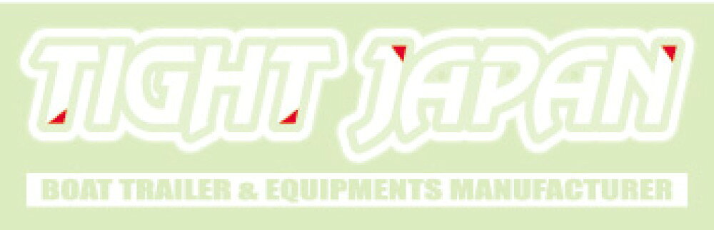 TIGHT JAPAN タイトジャパン タイト ステッカー 白赤 フェンダー用 220×65mmトレーラー用品 ステッカー・車検証入れ