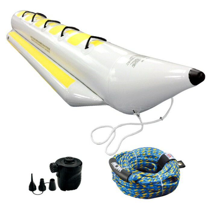 TWELVE トゥエルブ ウォータースレッド5人乗 3点セット ロープ＆電動ポンプ付 バナナボート バナナボート