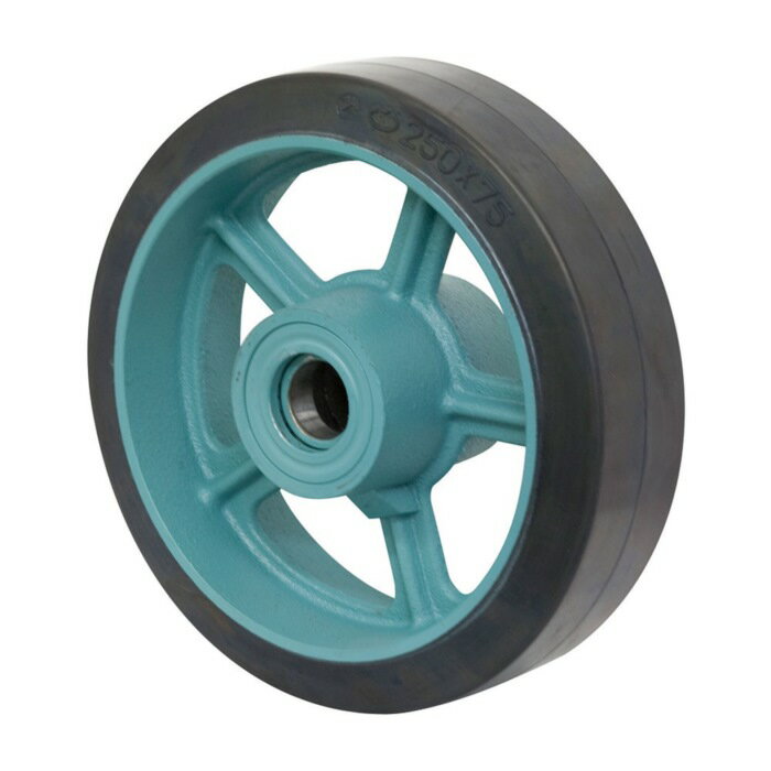 岡本工機キャスター用ゴム車輪 ベアリング E 200×65 ボート用品