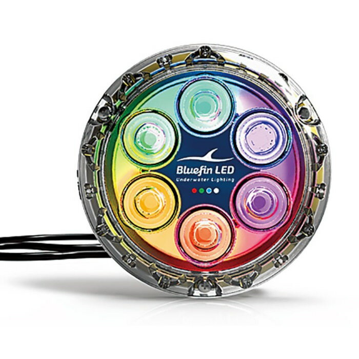 水中ライト Piranha P6 カラーチェンジハイパワー 12V 24V両対応 ボート用品 水中ライト