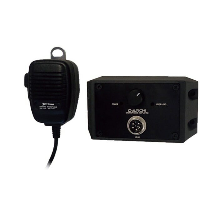 マイクアンプ DPA-100 押しボタンスイッチ付 DC12V/24 ボート用品 船内装備