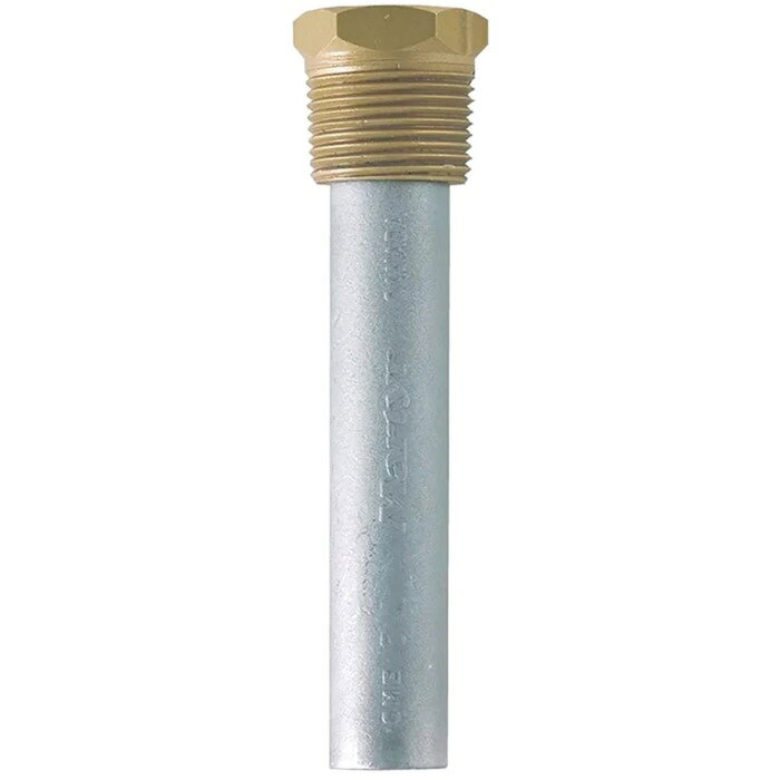 ■サイズ重量：0.277kg、L：86mm、OD19mm、TDH：3/4 NPT※外見はボルトのような形状で、各エンジンメーカーによってサイズが異なるため、ジンクを外してジンク部分の長さとボルトのネジ径を確認して下さい。※亜鉛を取り付けている真鍮プラグはNPT規格です。※亜鉛部分の長さは各エンジンメーカーによって違いますが、純正より長い場合はそのままか、カットして使用し、短い場合は交換時期を早めにするなどしてください。エンジンジンクアノード CME4 ボート用品 外装品 防蝕亜鉛 アノード・ジンク