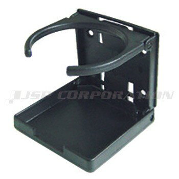 プラスチックドリンクホルダー 折りたたみタイプ ブラック ボート用品 船内装備