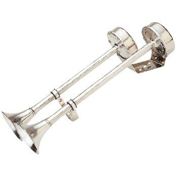 ■材質：外部：100％ステンレス、ダイアフラム：304タイプステンレス■サイズ：360(L)×89(W)×102(H)mm■電圧：12V■出力：109dB■基本周波数：460±15